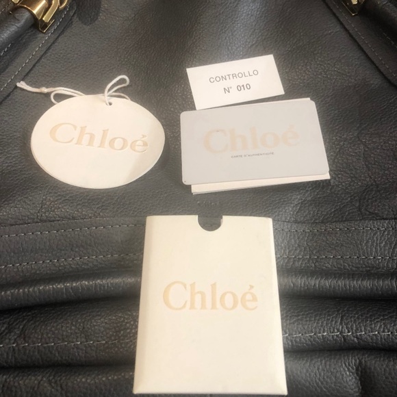 Chloe Paraty Leather Satchel in Black Fusain - Picture 6 of 7